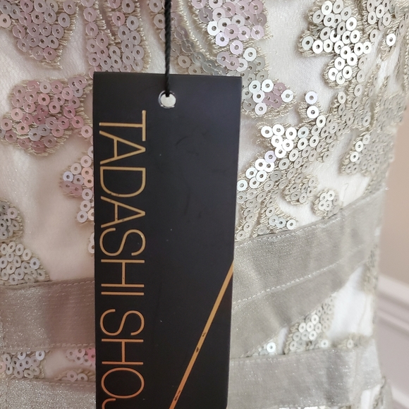 NEW Tadashi Shoji ivory formal bride dress 8 - Picture 4 of 8